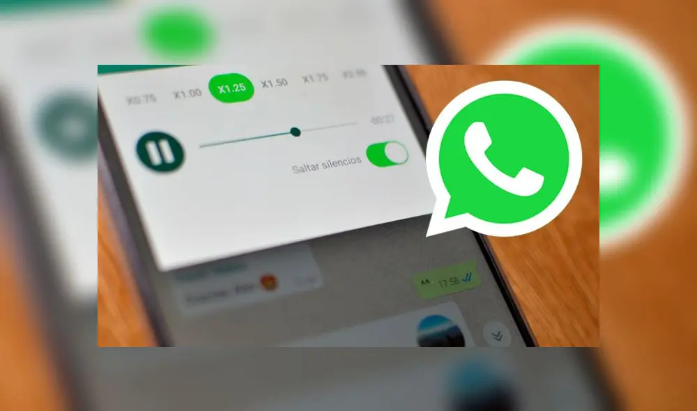 Acelerar los audios de WhatsApp.