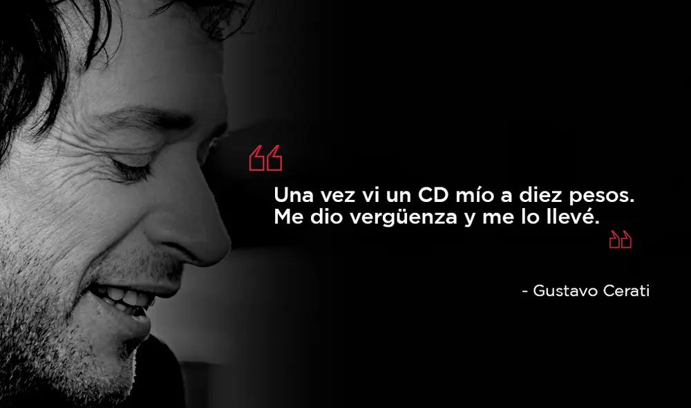 Gustavo Cerati: 10 frases que lo convirtieron en una leyenda del rock mundial Gustavo Cerati: 10 frases que lo convirtieron en una leyenda del rock mundial
