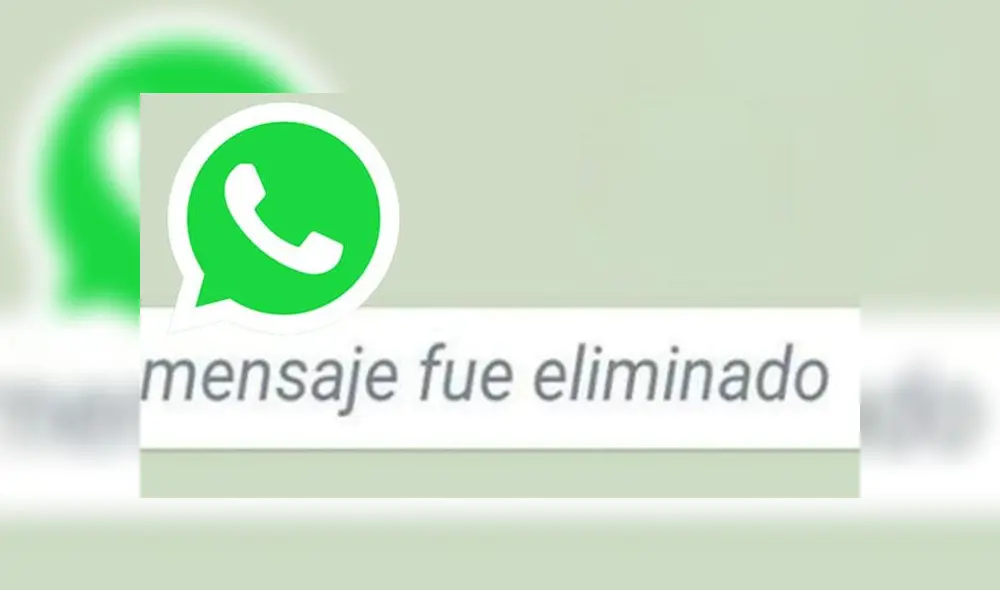 Mensaje eliminado de WhatsApp.