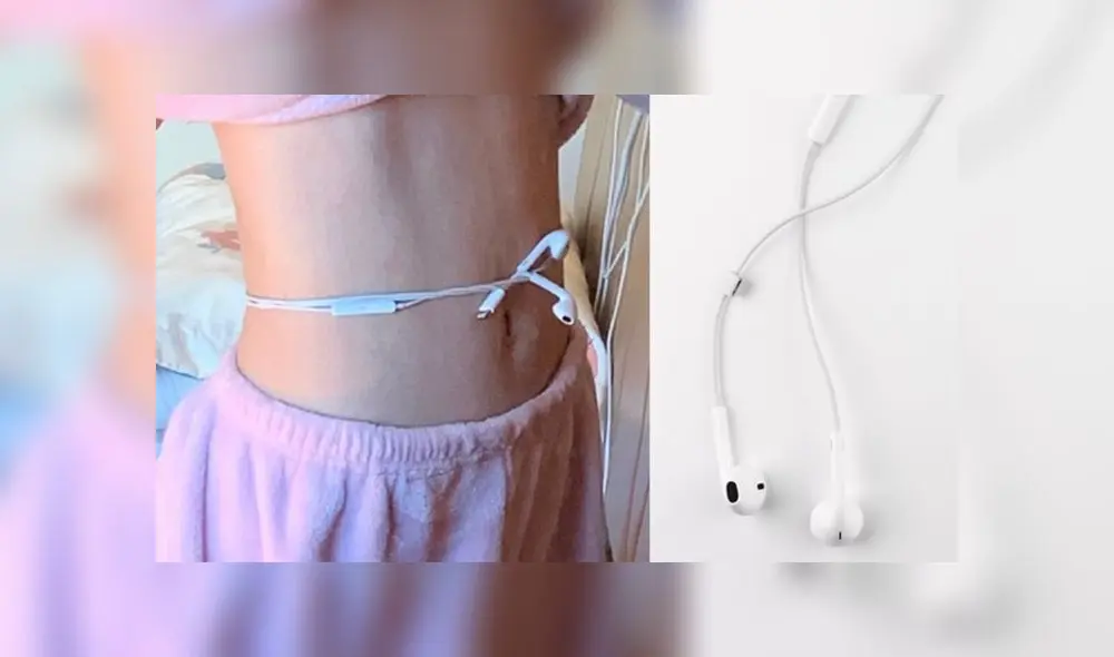Con los cables de los auriculares rodean su cintura y así evidencian que no tienen sobrepeso. Foto: difusión