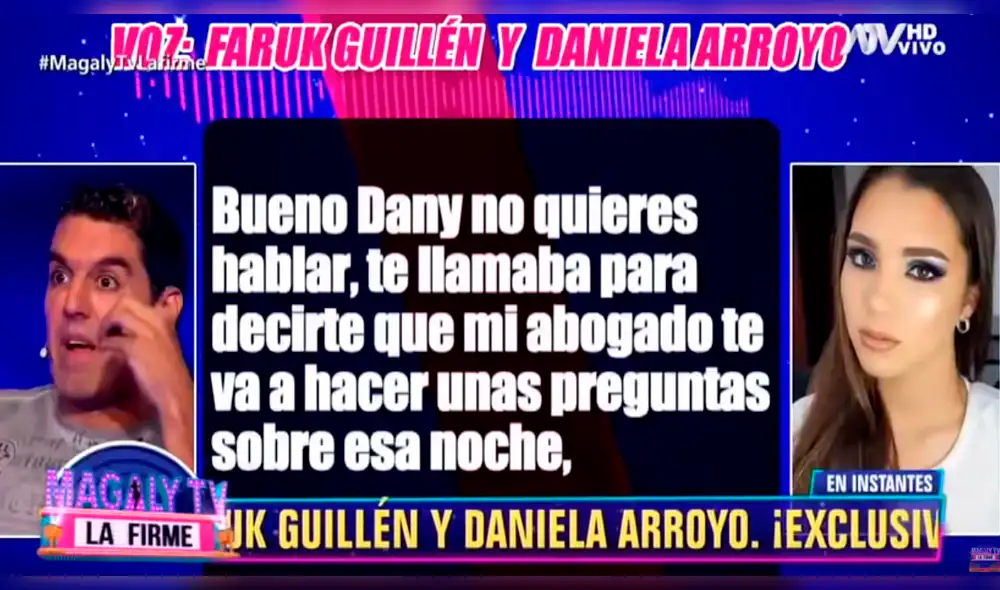 Nuevo audio de Nicola y Faruk amenazando a Daniela Arroyo [VIDEO]