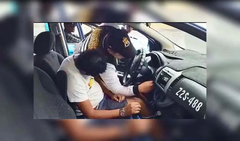 Conductor fue encontrado durmiendo este domingo en plena vía.