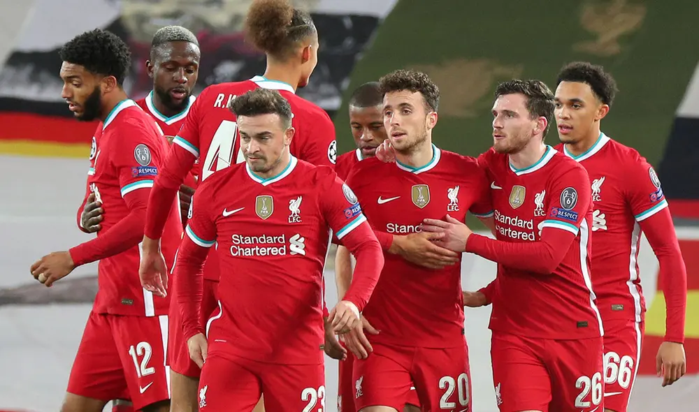 Liverpool sumó seis puntos y lidera el grupo D de la Champions League. Foto: AFP