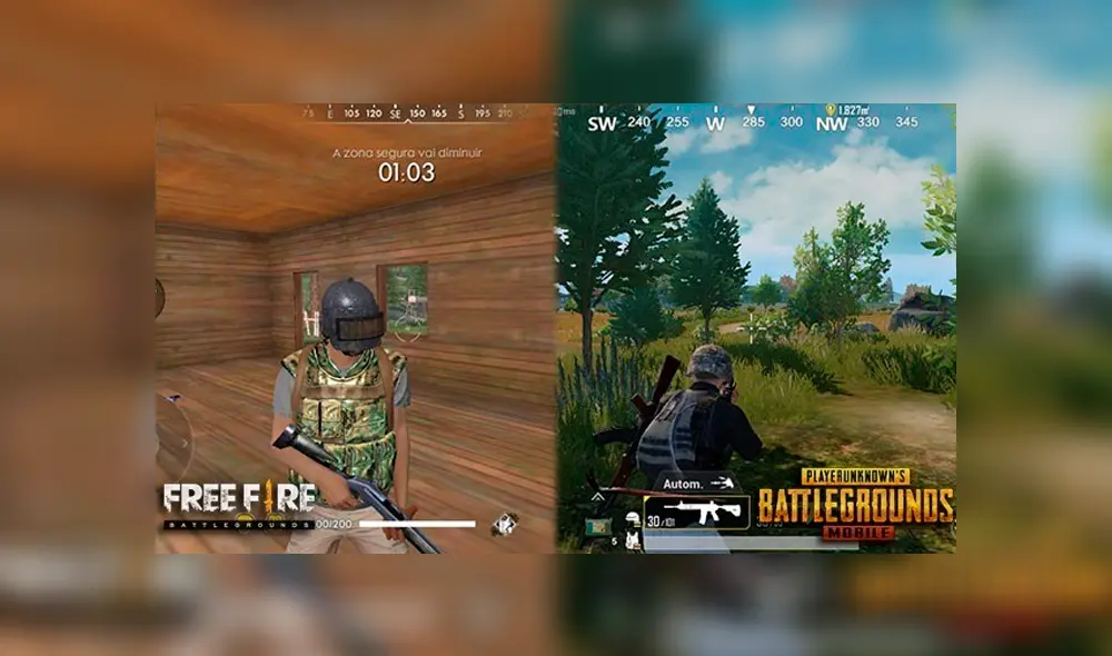 Free Fire goza de gran popularidad en Perú ante PUBG, algo muy distinto a otros países.