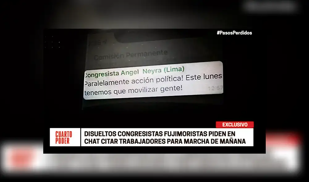 Fujimorismo usa personal del Estado para su marcha