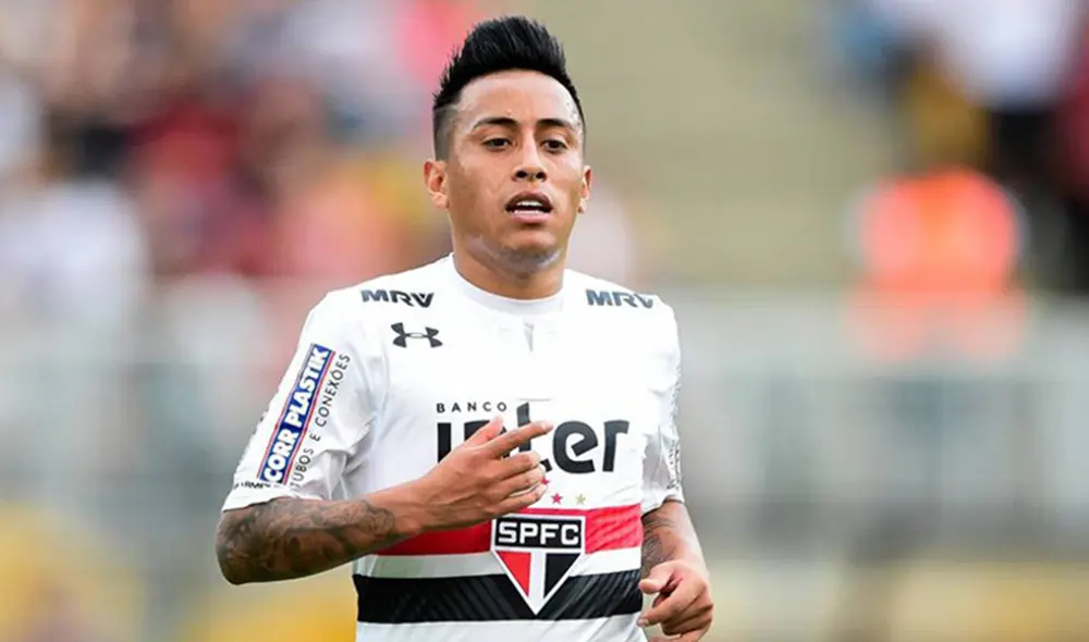 Cueva jugó dos temporadas y media en el cuadro 'Tricolor'. Foto: Sao Paulo. Cueva jugó dos temporadas y media en el cuadro 'Tricolor'. Foto: Sao Paulo.