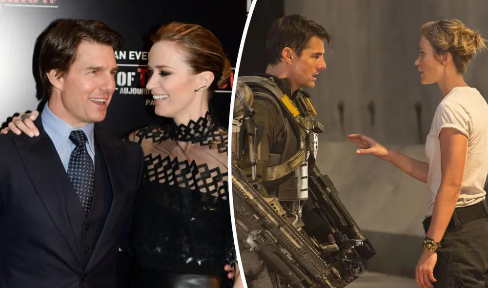 Tom Cruise y Emily Blunt tuvieron un interesante intercambio de palabras cuando grabaron "Al filo del mañana". Foto: composición/AFP/Warner Bros Tom Cruise y Emily Blunt tuvieron un interesante intercambio de palabras cuando grabaron "Al filo del mañana". Foto: composición/AFP/Warner Bros