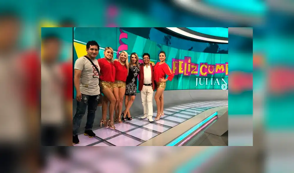 Juliana Oxenford recibió tremenda sorpresa en vivo por su cumpleaños [VIDEO]