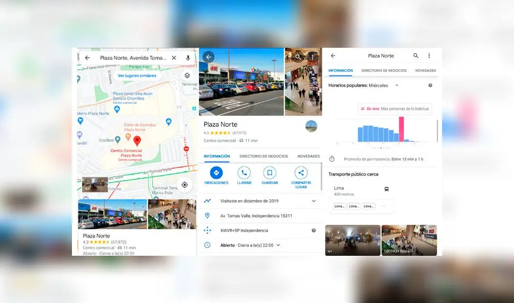 Solo debes ingresar a Google Maps y escribir el nombre del lugar.