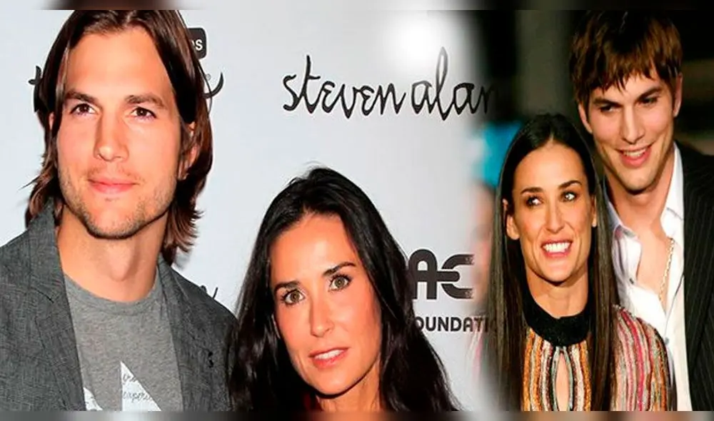 Ashton Kutcher y Demi Moore