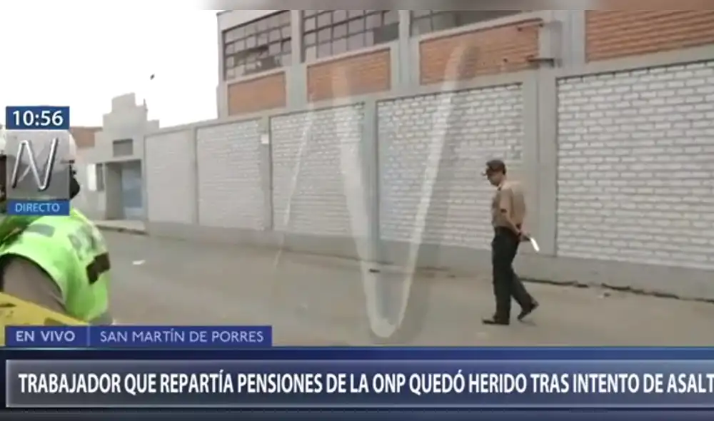 Trabajador de la ONP quedó herido tras frustrar asalto en San Martín de Porres [VIDEO]