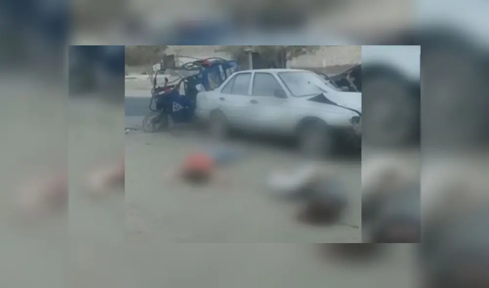 Mujeres que iba en la parte trasera llevaron la pero parte. (Foto: Captura de video / Latina Noticias)