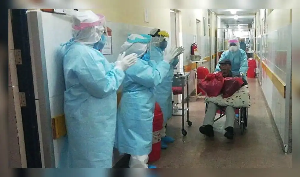 Octogenario logra vencer la COVID-19 | Créditos: difusión / Minsa Octogenario logra vencer la COVID-19 | Créditos: difusión / Minsa