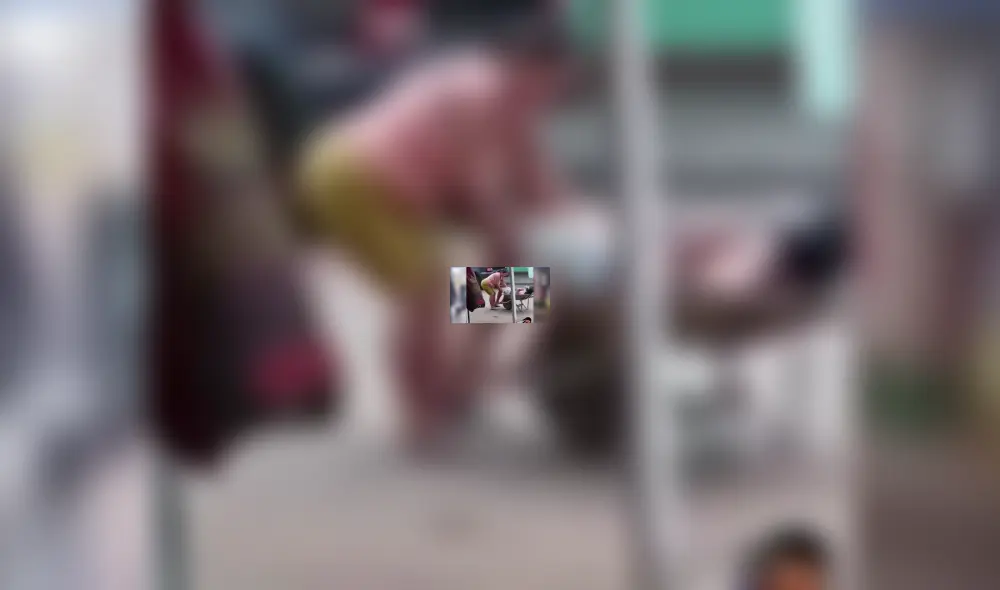 Facebook viral: Critican a ebrio que es llevado por su esposa en carretilla a su casa [VIDEO]