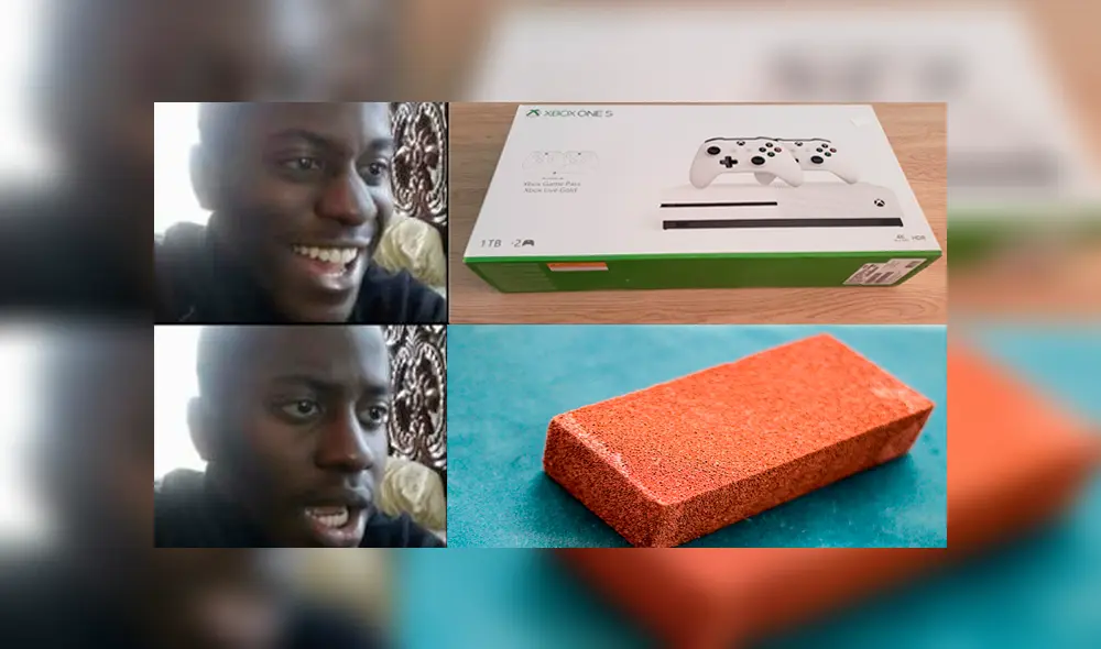 Joven compró una Xbox por internet, pero recibió un ladrillo en su lugar. Foto: Composición La República.