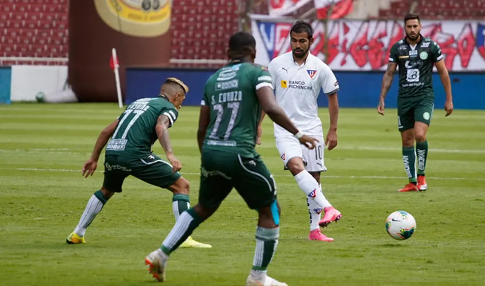 Por la fecha 12 de la Fase 2, LDU empató 1-1 ante su similar de LDU Portoviejo. Foto: Twitter. Por la fecha 12 de la Fase 2, LDU empató 1-1 ante su similar de LDU Portoviejo. Foto: Twitter.