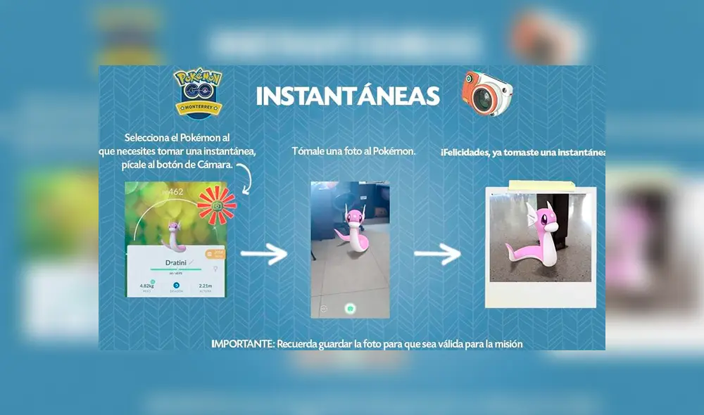 Guía para hacer una instantánea GO en Pokémon GO
