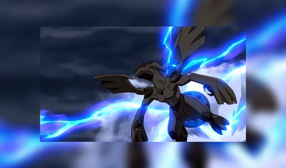 Así luce Zekrom en el anime de Pokémon. Foto: Pokémon.