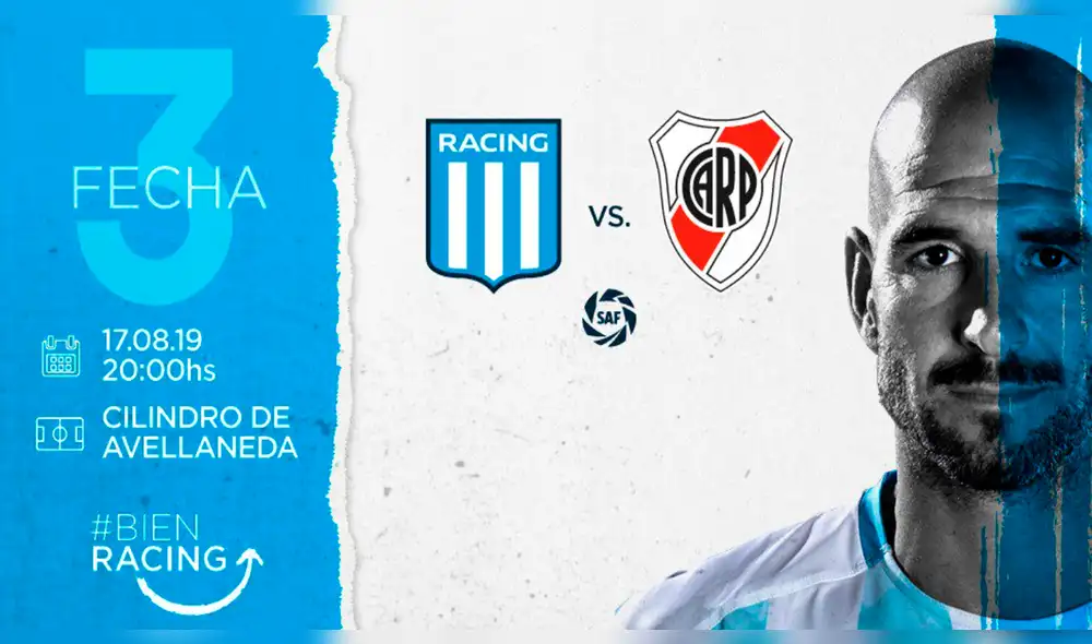 River Plate vs Racing Club EN VIVO vía Fox Sports por la Superliga Argentina.
