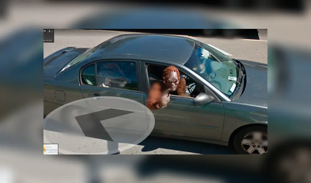 Google Maps: terrorífica 'criatura' fue captada viajando al interior de un auto [FOTOS]