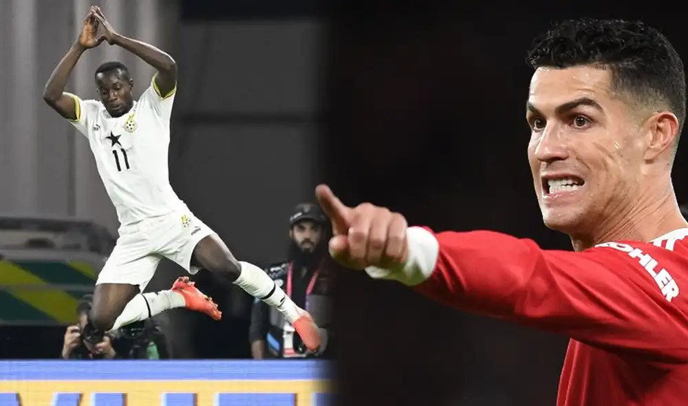 Qatar 2022: Osman Bukari de Ghana imitó la celebración, en el segundo gol de su equipo. Foto: Composición de La República/AFP Qatar 2022: Osman Bukari de Ghana imitó la celebración, en el segundo gol de su equipo. Foto: Composición de La República/AFP