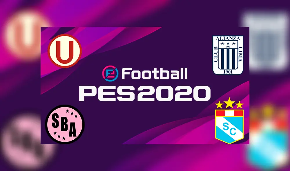 Alianza Lima, Sport Boys, Universitario de Deportes y Sporting Cristal llegan a PES 2020