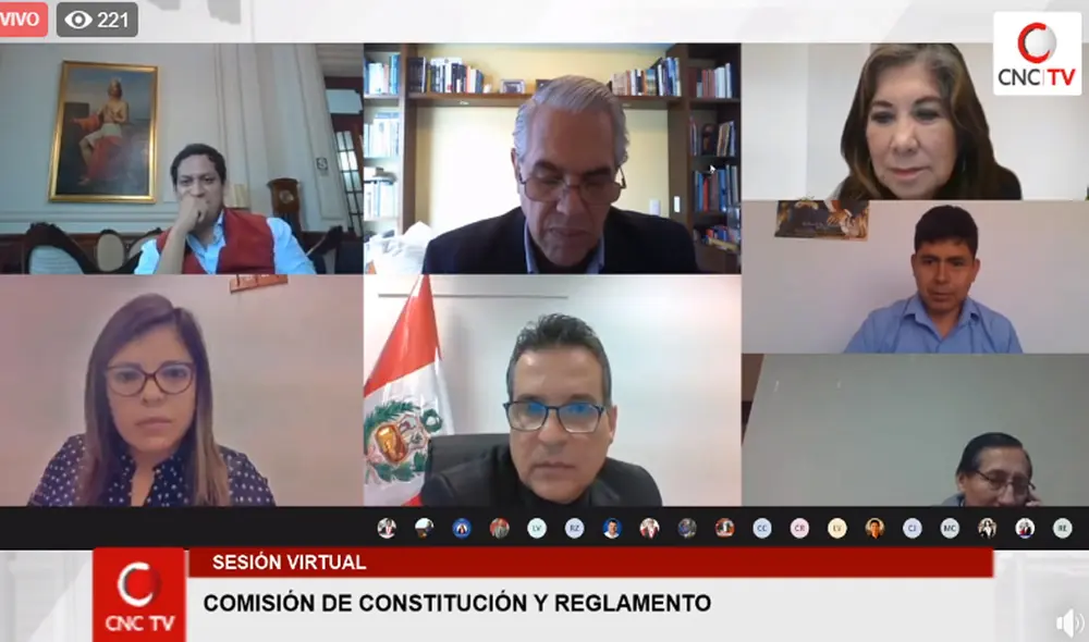Comisión de Constitución en sesión virtual. Comisión de Constitución en sesión virtual.