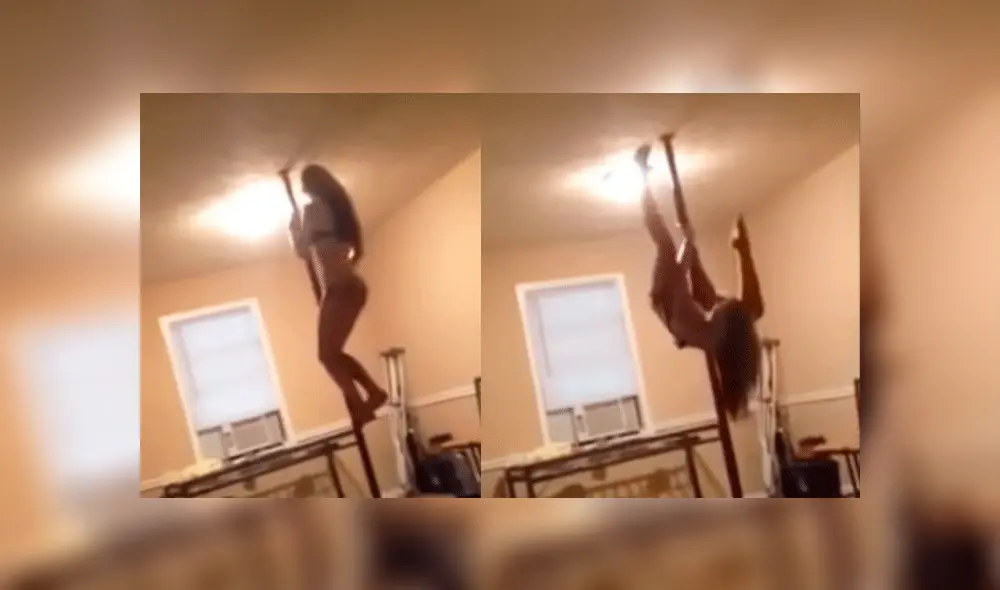 Facebook viral: mujer realiza un baile sensual de 'pole dance' y todo termina de la peor forma [VIDEO]