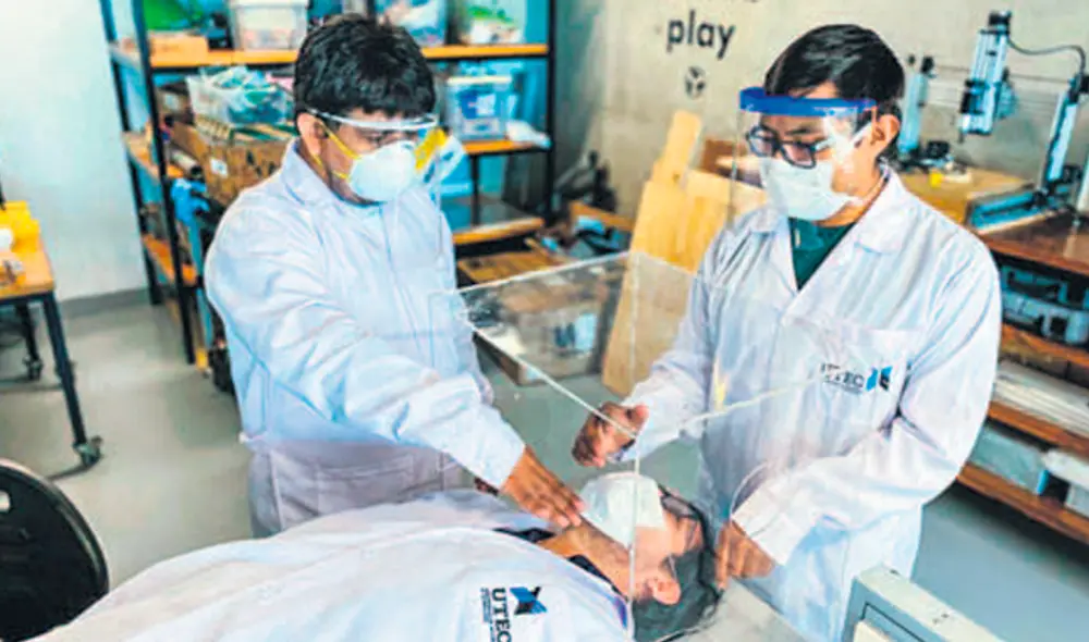 Protección. Cámara de aislamiento para evitar el contagio de los profesionales, especialistas o técnicos de la salud.