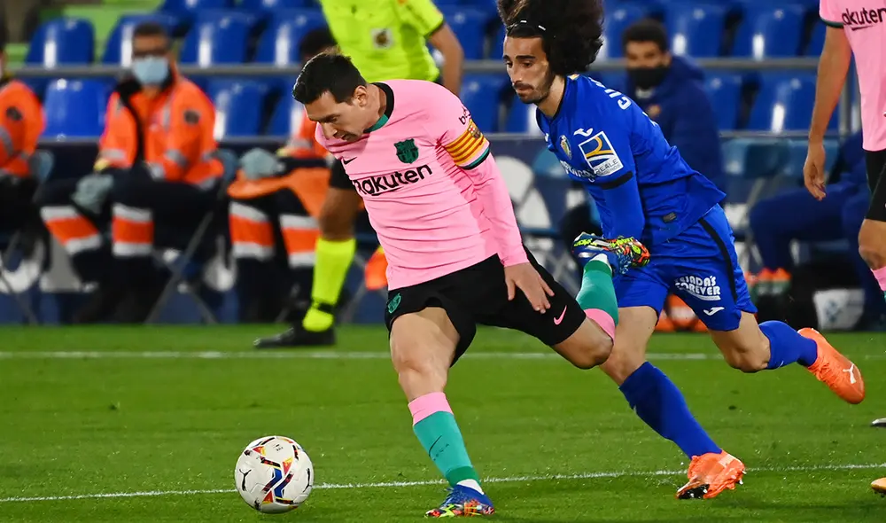 Barcelona y Getafe se enfrentan en la sexta jornada de LaLiga Santander. Foto: AFP