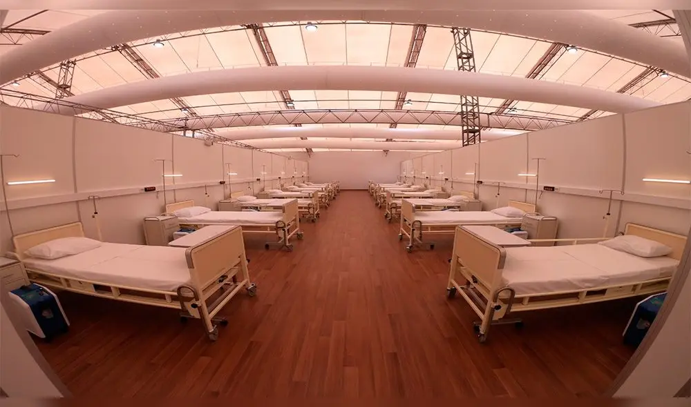 Centro de Hospitalización Temporal COVID-19 de La Victoria. Foto: Clinton Medina.