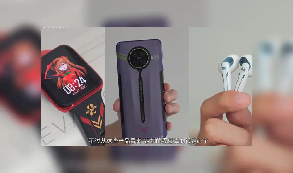 Oppo lanza esta línea de dispositivos para celebrar el 25 aniversario del anime Neon Genesis Evangelion.