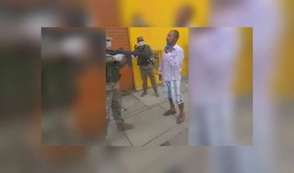 Sujeto no quiso ponerse la mascarilla, a pesar que su uso es obligatorio. (Foto: Captura de video) Sujeto no quiso ponerse la mascarilla, a pesar que su uso es obligatorio. (Foto: Captura de video)