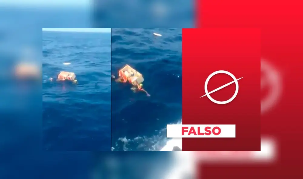El video mostraba un rescate ocurrido cerca a una isla venezolana y no en "aguas internacionales".
