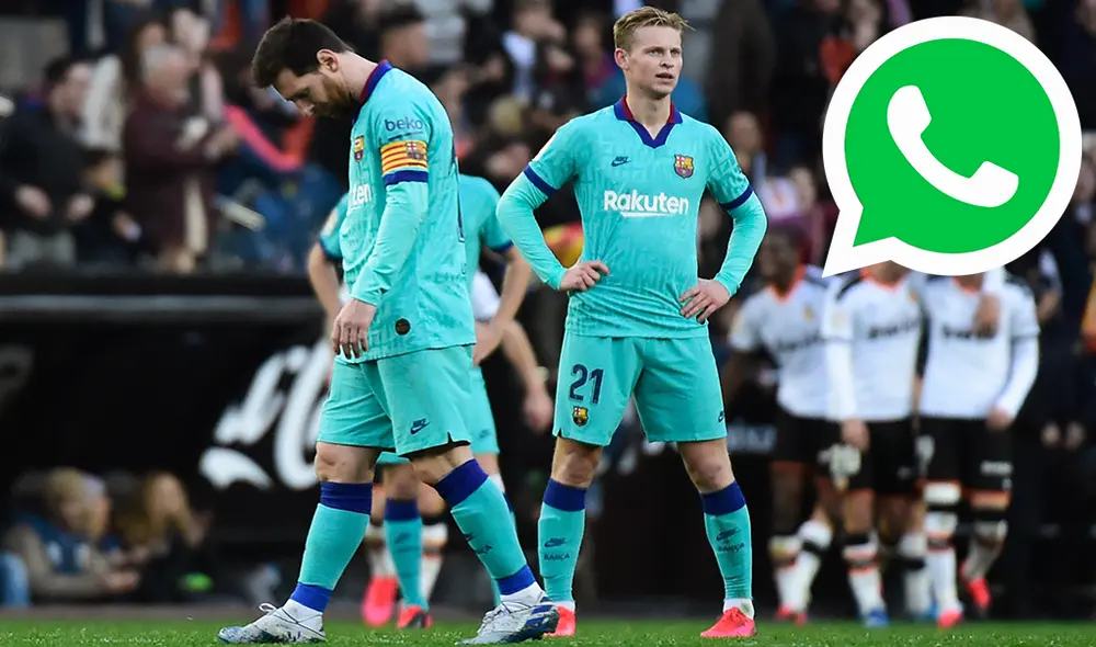 Frenkie de Jong afirmó que Lionel Messi aún no se ha ido del grupo de WhatsApp del FC Barcelona. | Foto: AFP Frenkie de Jong afirmó que Lionel Messi aún no se ha ido del grupo de WhatsApp del FC Barcelona. | Foto: AFP