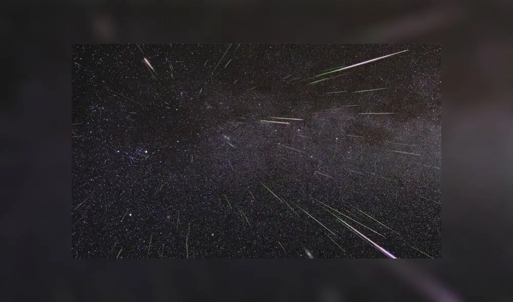 Lluvia de estrellas Líridas captada por la NASA.