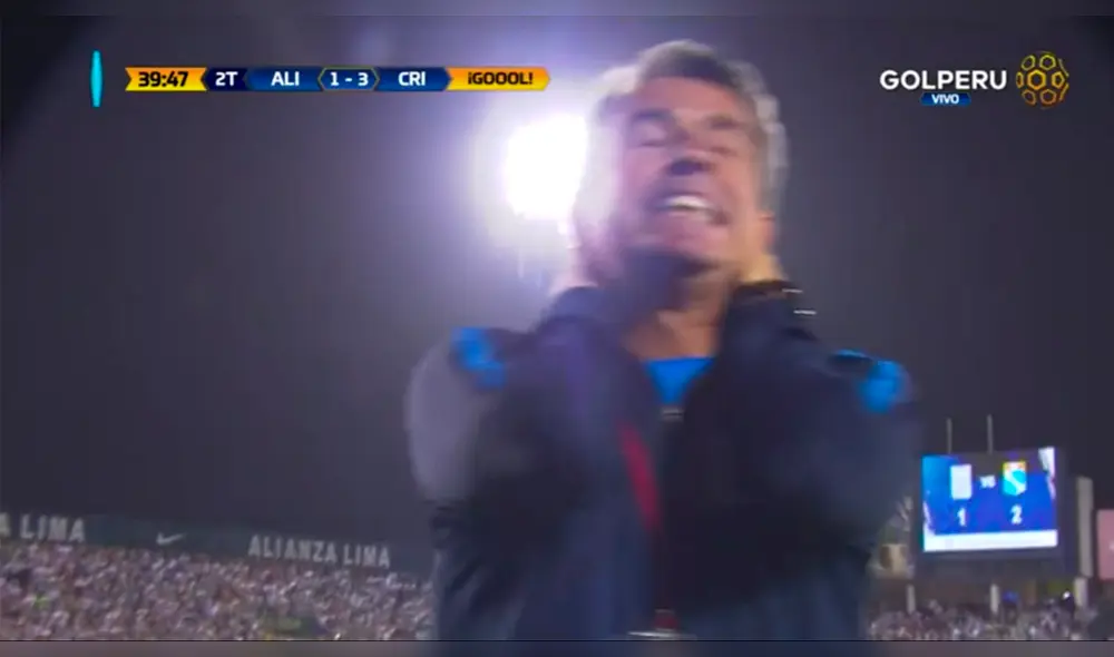 Alianza Lima vs Sporting Cristal: El gesto de frustración de Pablo Bengochea tras el tercer gol