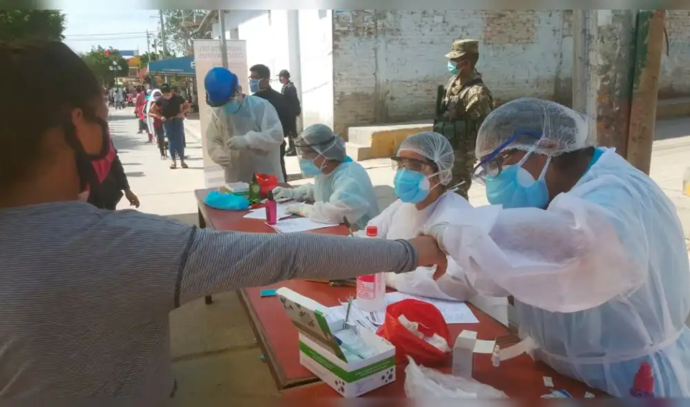 Pruebas rápidas a comerciantes de Talara Pruebas rápidas a comerciantes de Talara