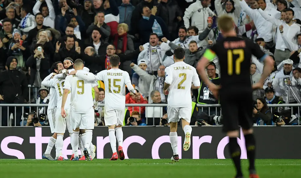 Real Madrid vs. Manchester City EN VIVO por la vuelta de los octavos de final de la Champions League 2019-20. (FOTO: AFP).