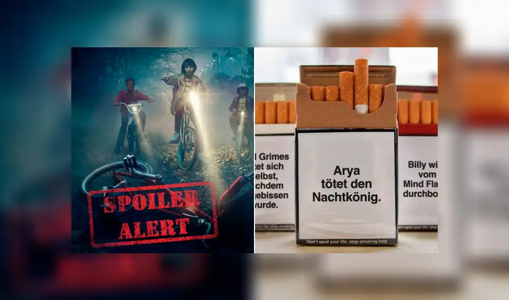Alemania: Compañía promueve el uso de spoilers en cajetillas de cigarros.