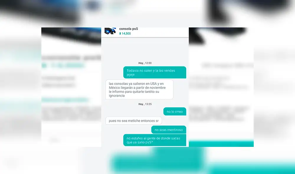 WhatsApp: Usuario fue avergonzado al intentar vender su consola PlayStation 5 [FOTOS]