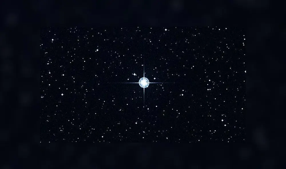 Matusalén, la estrella más antigua del universo. Imagen: Digitized Sky Survey.