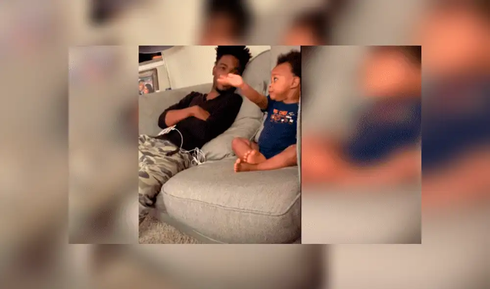 Facebook viral: Bebé asombra por fluida 'charla' con su padre [VIDEO]