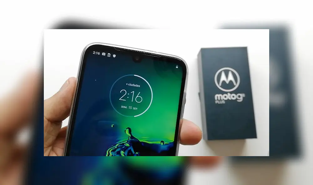 El Moto G8 Plus posee un sistema de triple cámara con visión nocturna. La cámara principal tiene un sensor de 48MP. Foto: Daniel Robles.
