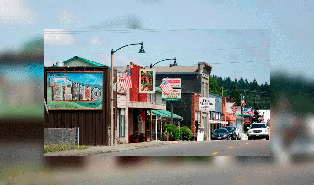 La ciudad de Tenino cuenta apenas con 1.800 habitantes. Foto: AFP.