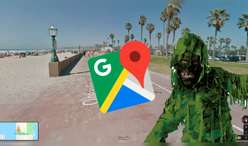 Google Maps capta aterrador 'Monstruo de algas' que aterra a bañistas en playa de EEUU [FOTOS]
