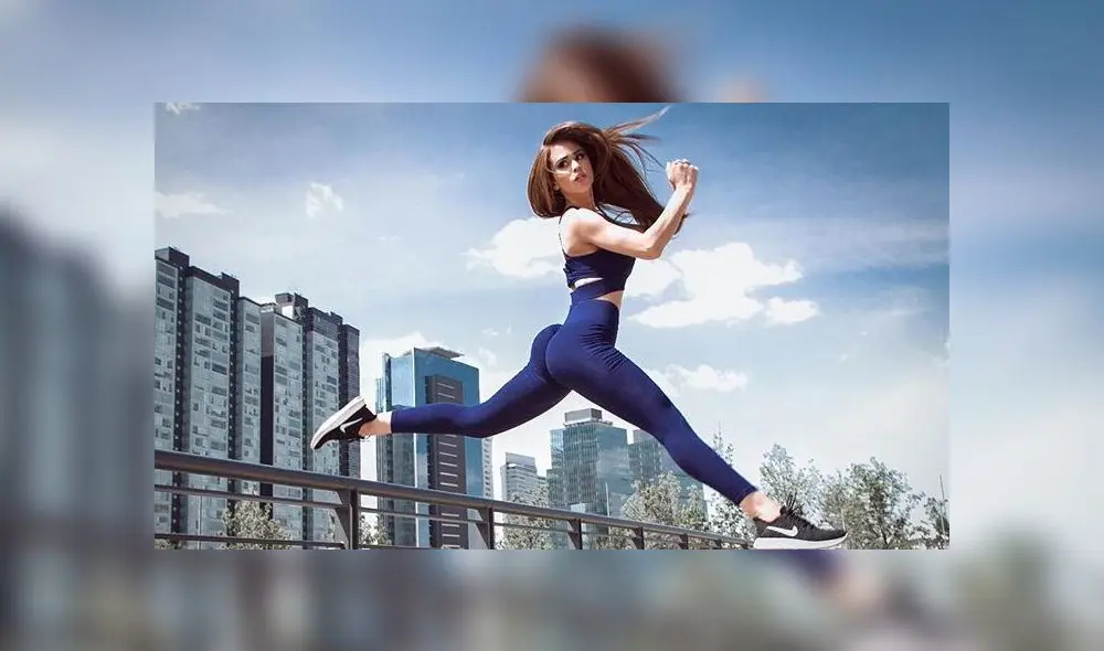 Yanet García lució sexy enterizo para dar el reporte del clima