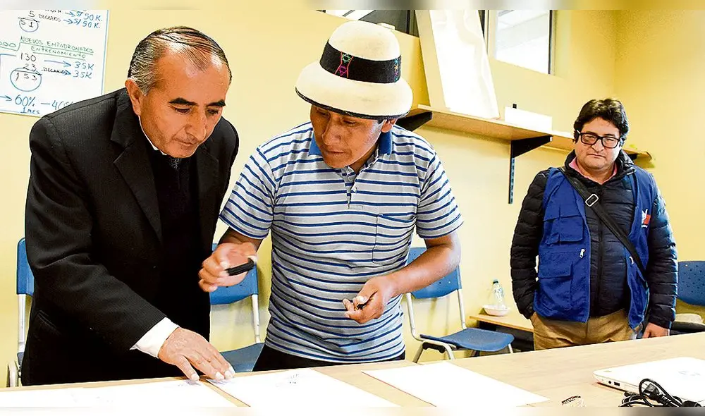 BUENO. Comuneros y gobierno llegan a acuerdos favorables.