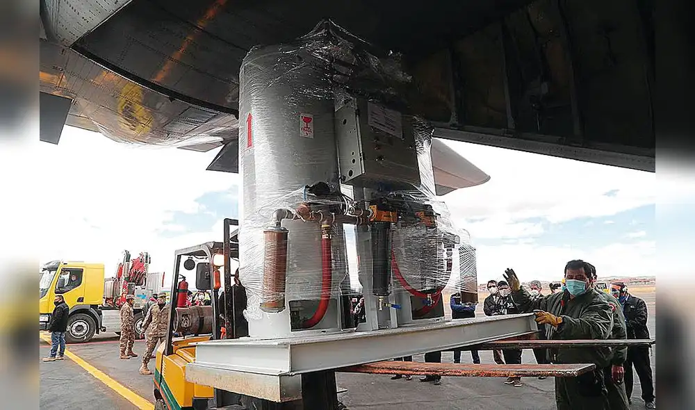 llegó. Planta fue descargada en Juliaca ayer. Será instalada en hospital Monge Medrano. llegó. Planta fue descargada en Juliaca ayer. Será instalada en hospital Monge Medrano.