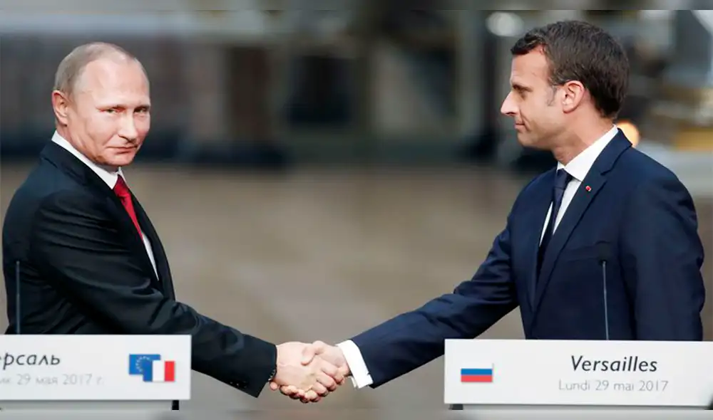  "Vladimir Putin está obsesionado con interferir en la democracia": Macron